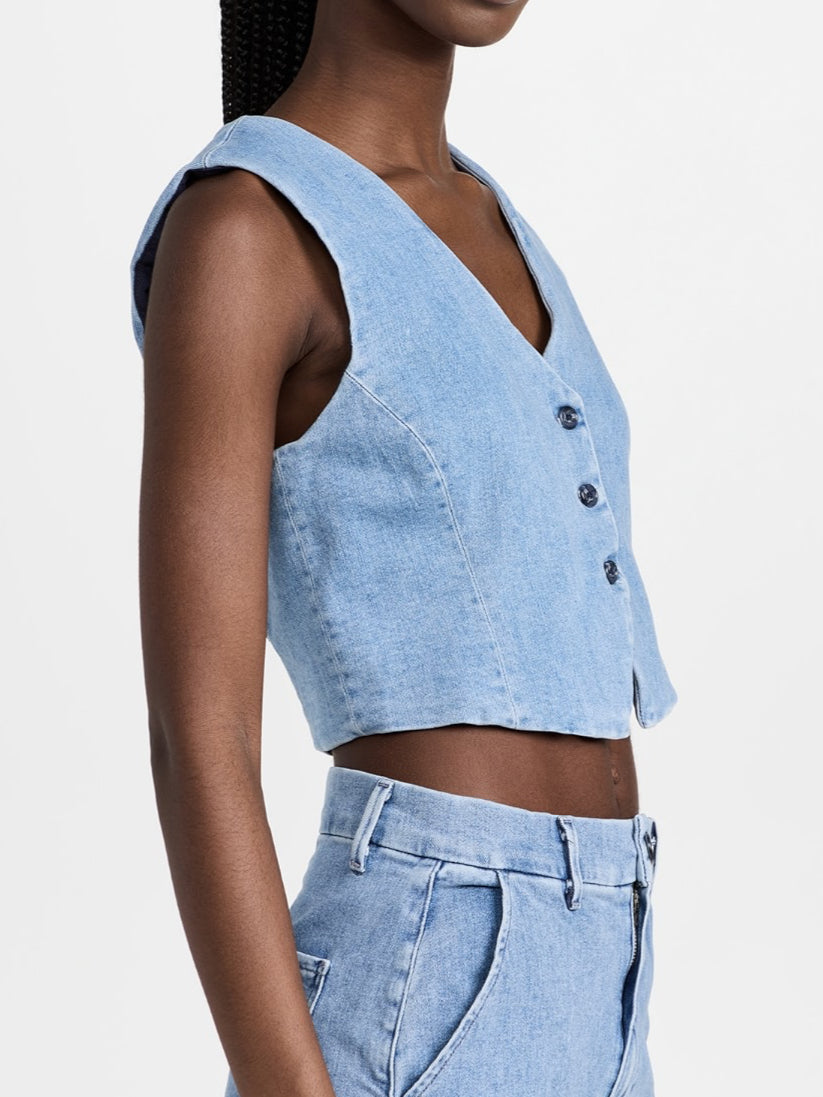 LE JEAN Ella Waistcoat Vest - Sweet Summer