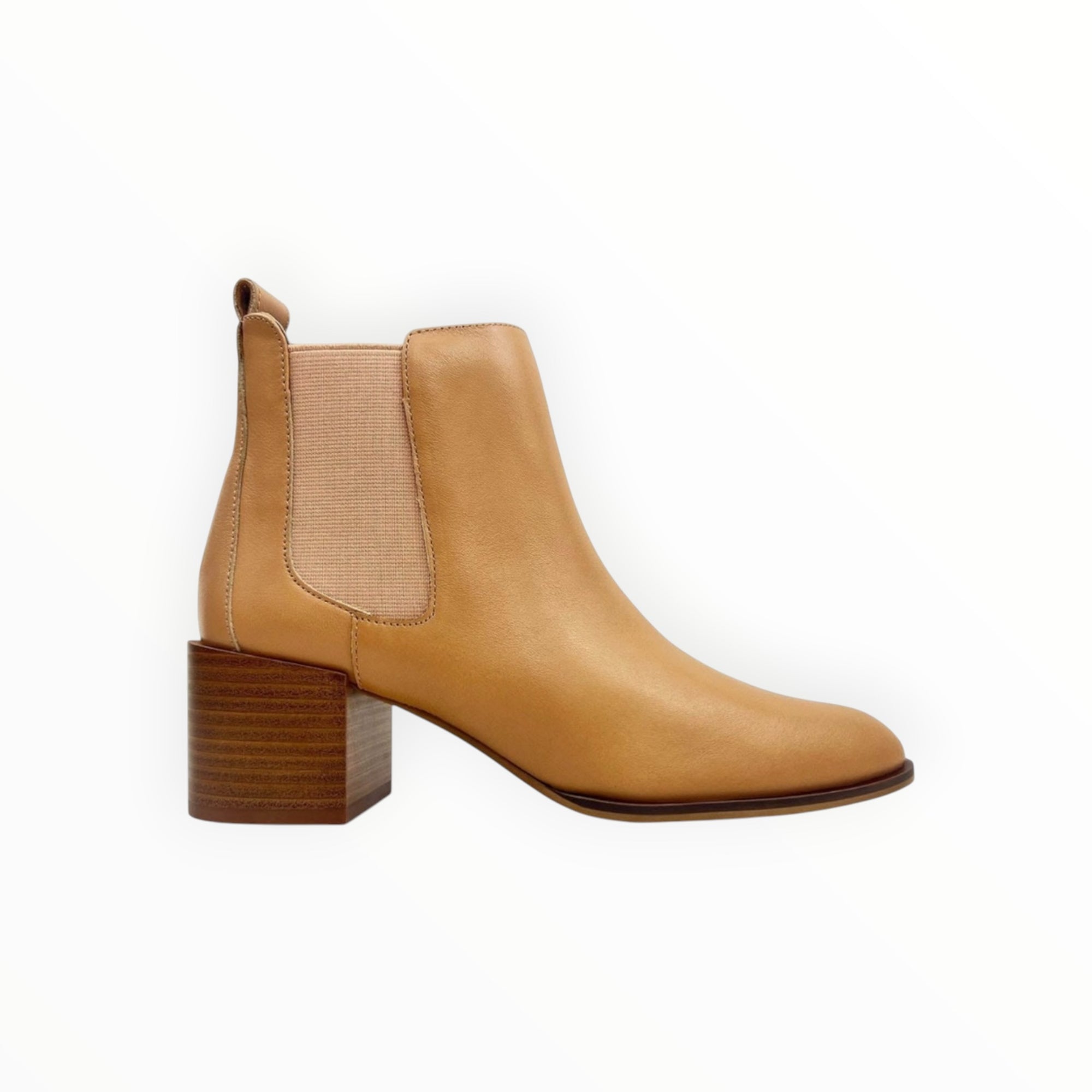 Yosi Samra Melissa Chelsea Leather Boot - Tan