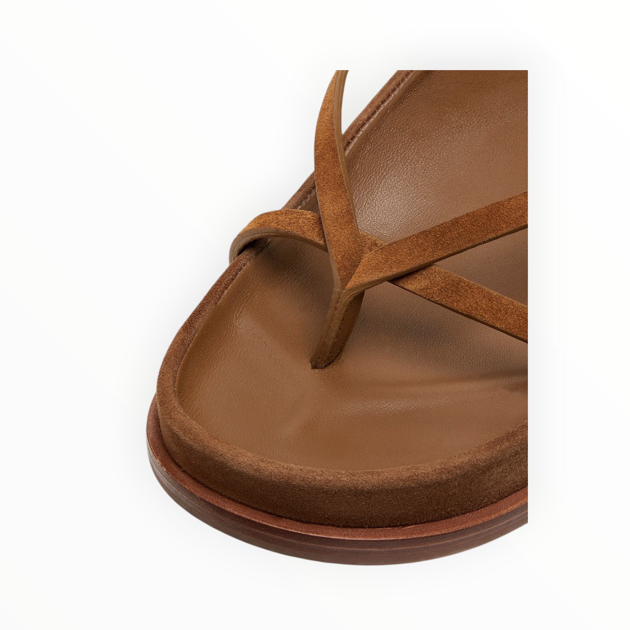 Loeffler Randall Sonny Suede Platform Sandals - Cacao