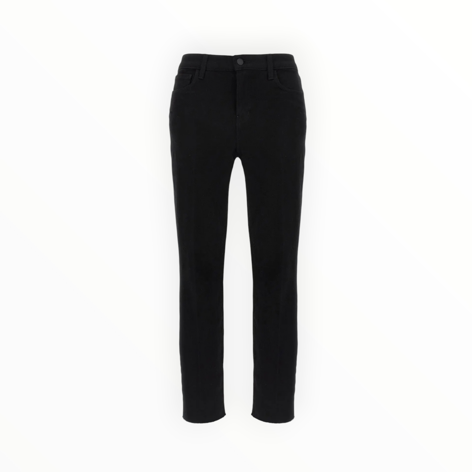 L'Agence Sada High-Rise Cropped Slim Jean - Washed Black