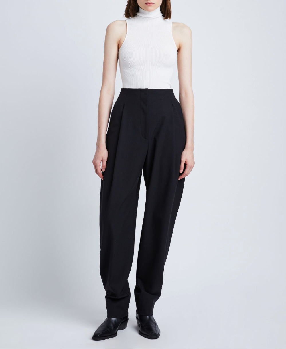 Proenza Schouler Wool Stretch Suiting Trousers - Black