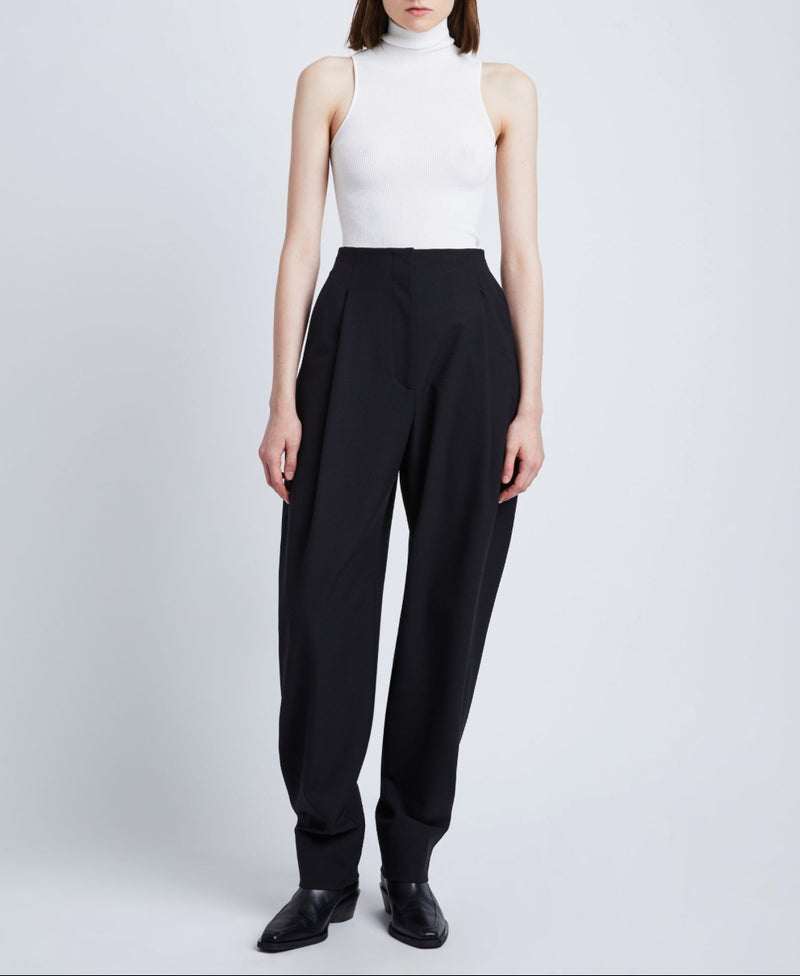 Proenza Schouler Wool Stretch Suiting Trousers - Black