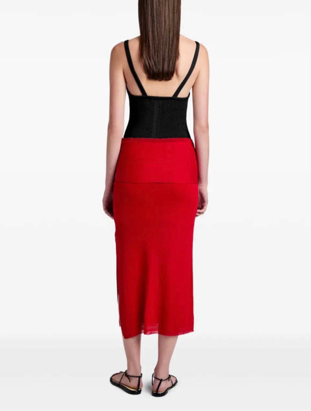 Proenza Schouler White Label Phelan Knit Skirt in Linen Twist