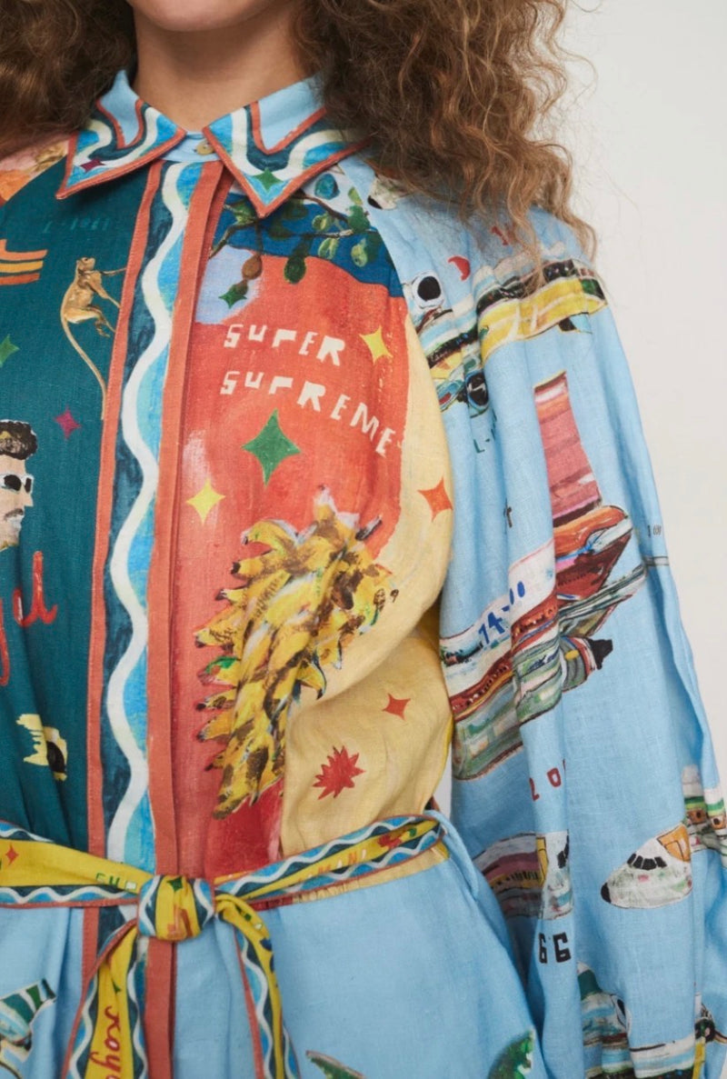 ALÉMAIS All Aboard Mini Dress - Multi