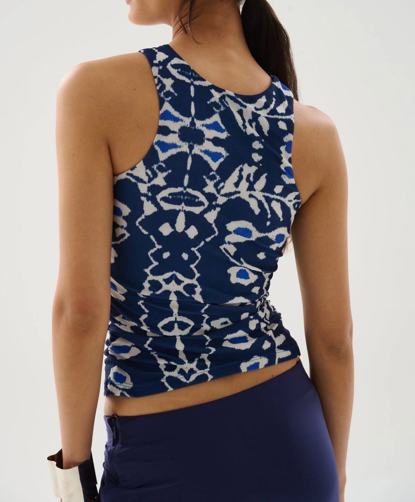 Maria Cher Ensenada Berni Printed Sleeveless Top - Marine