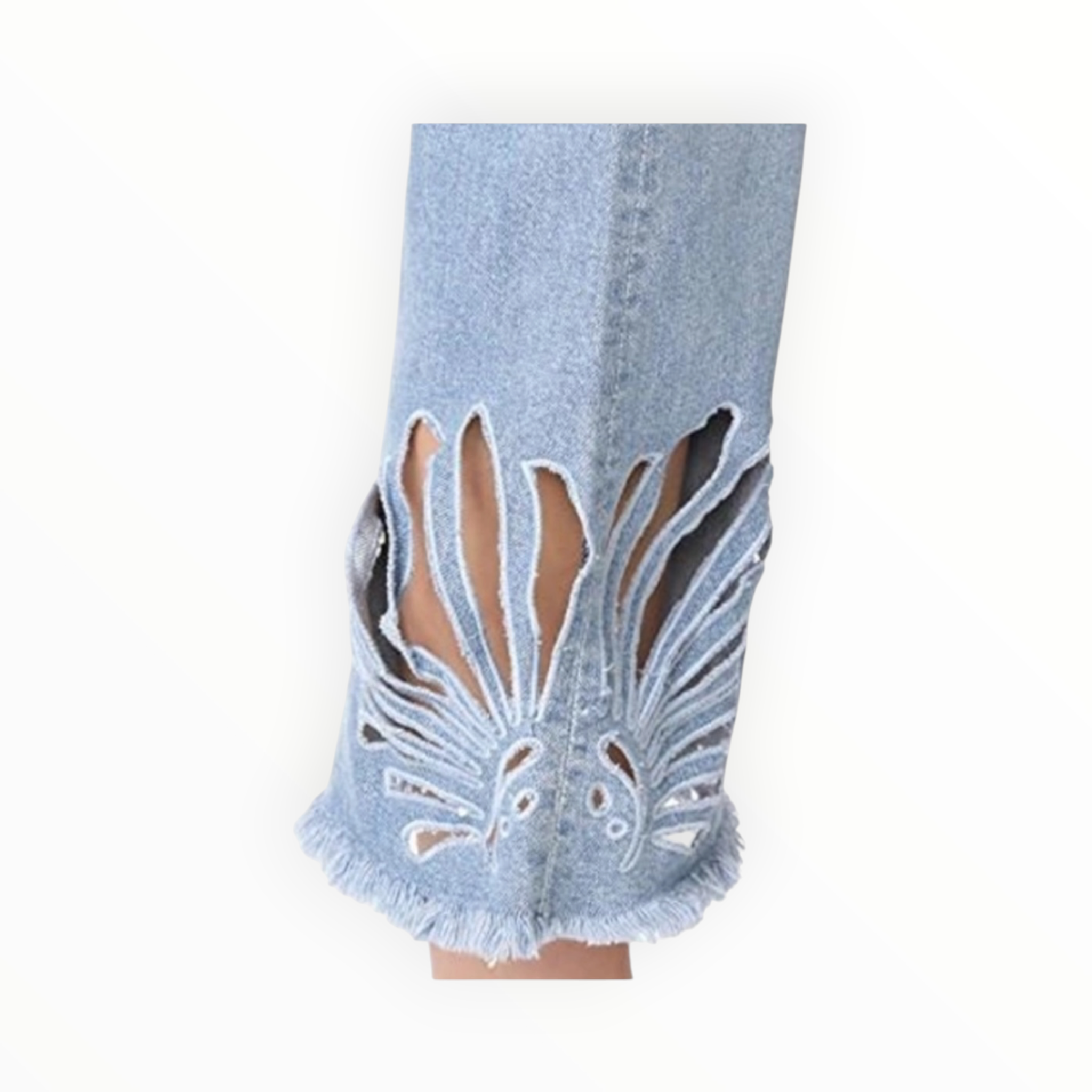 3x1 Freja Crop Bell Jeans - Elkhorn