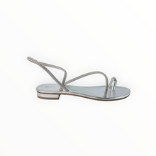 C o R N E T T I Romelide Sandal - Clear Rhinestones & Silver Insole