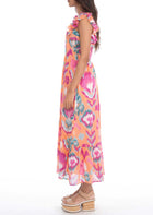 Banjanan Hannah Dress - Ikat Floral Spice