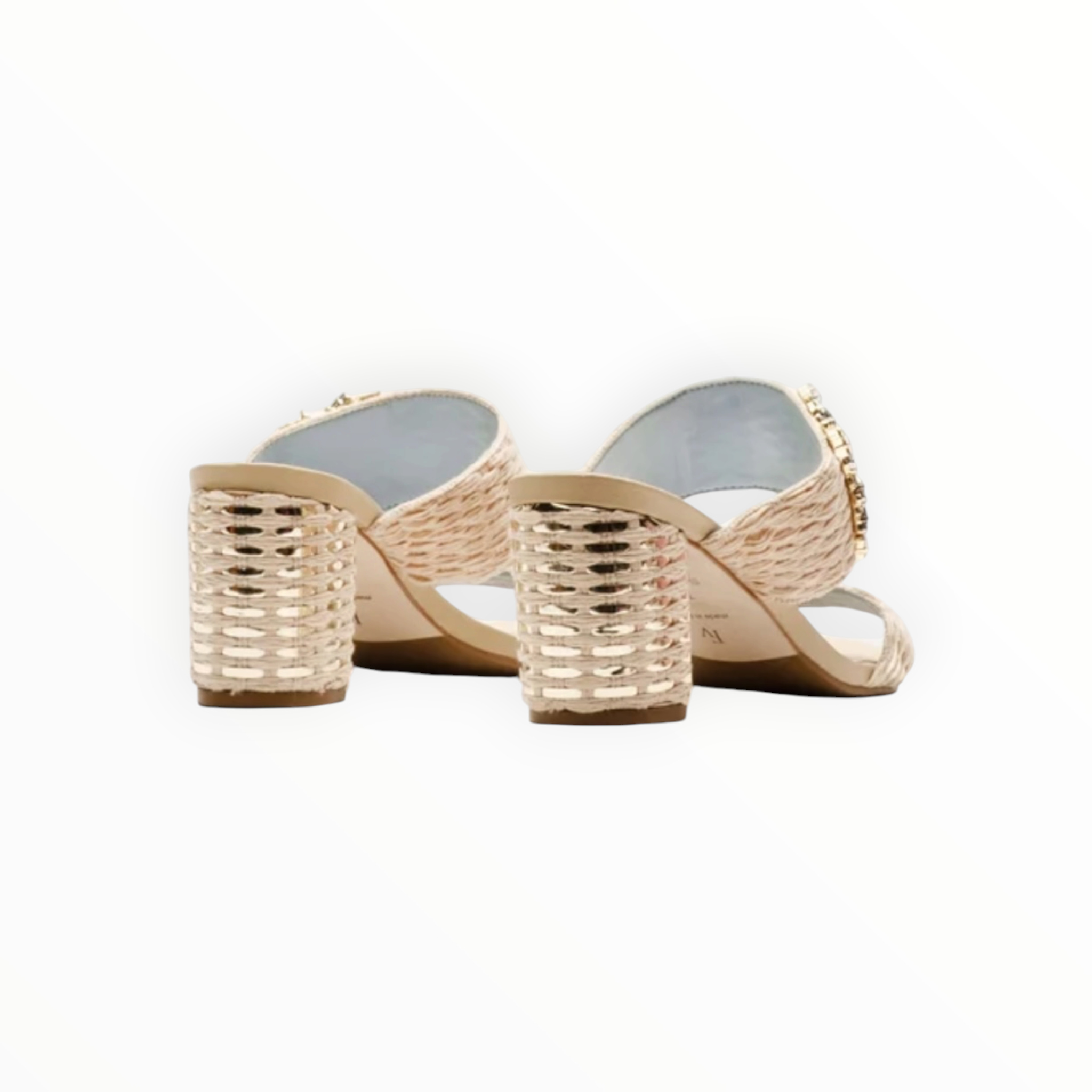 Frances Valentine Betty Raffia Heel - Natura