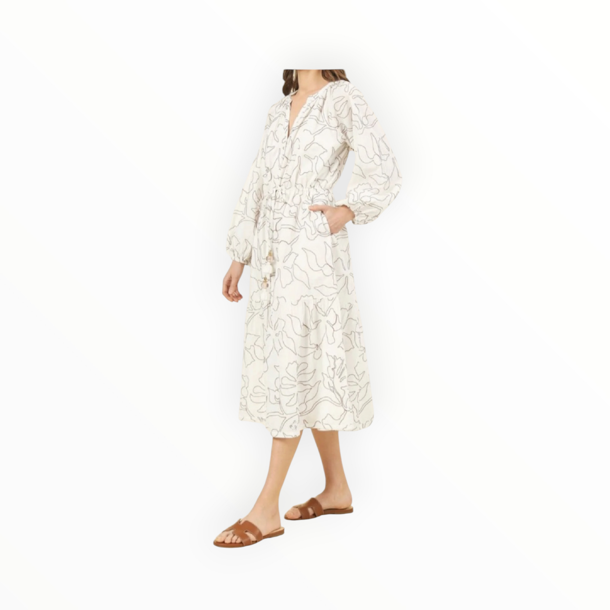 Omika Emerson Midi Dress - Uma Coconut