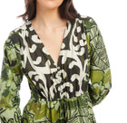 Fifteen Twenty Nicki Tiered Ruffle Hem Dress - Rainforest Print