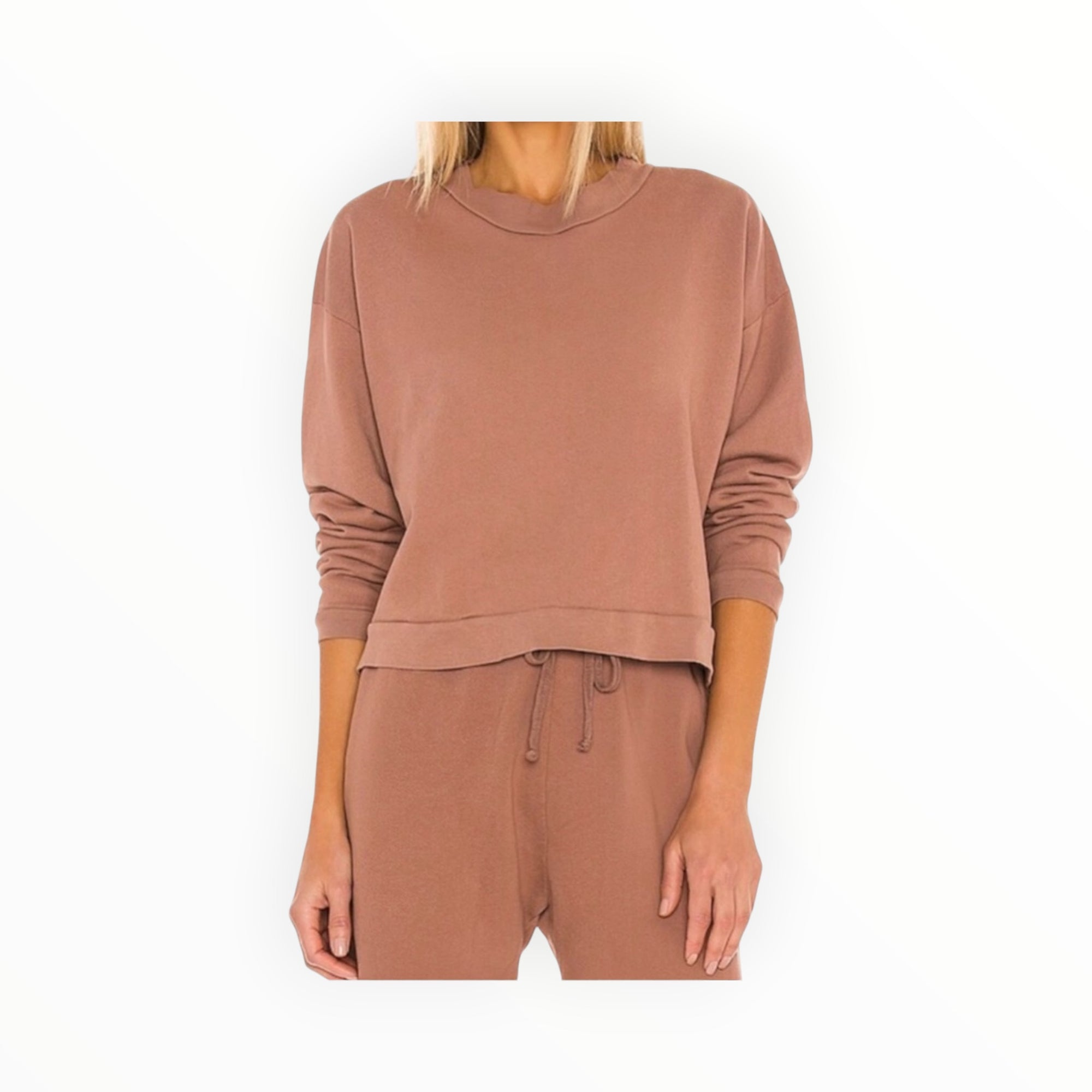 LNA Cropped Sweatshirt - Clove