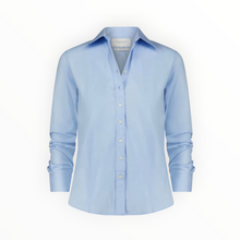The Shirt by Rochelle Behrens Boyfriend Shirt - Blue Dawn