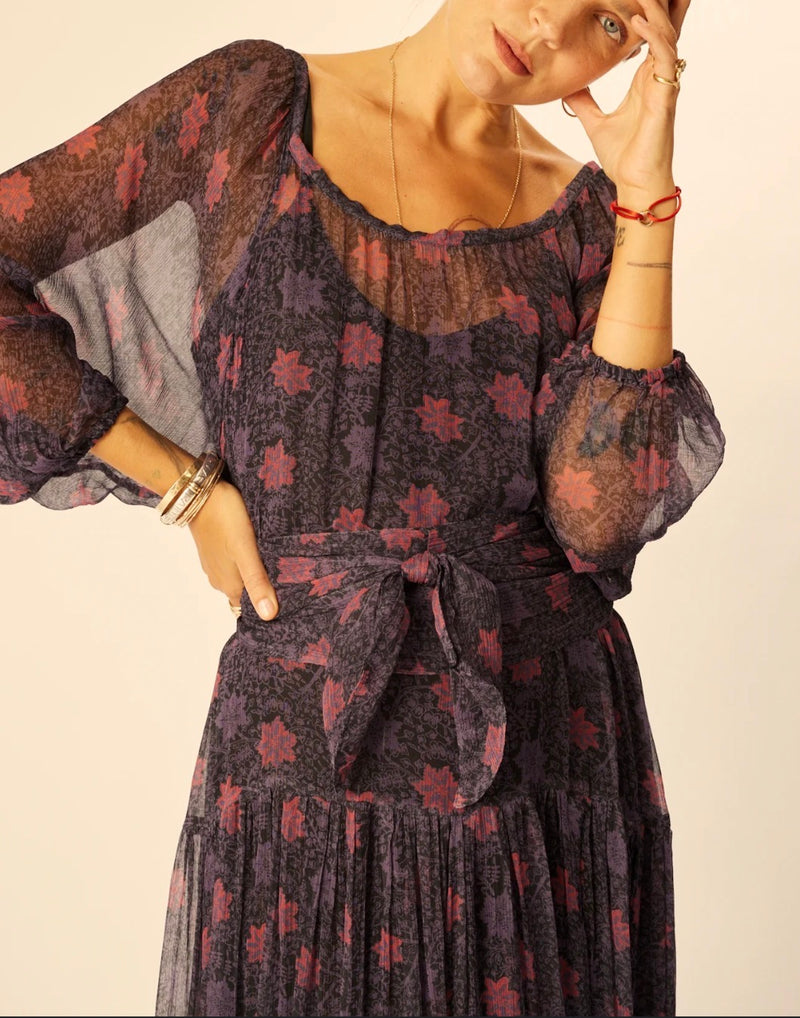 Natalie Martin Lainey Dress - Feather Chiffon