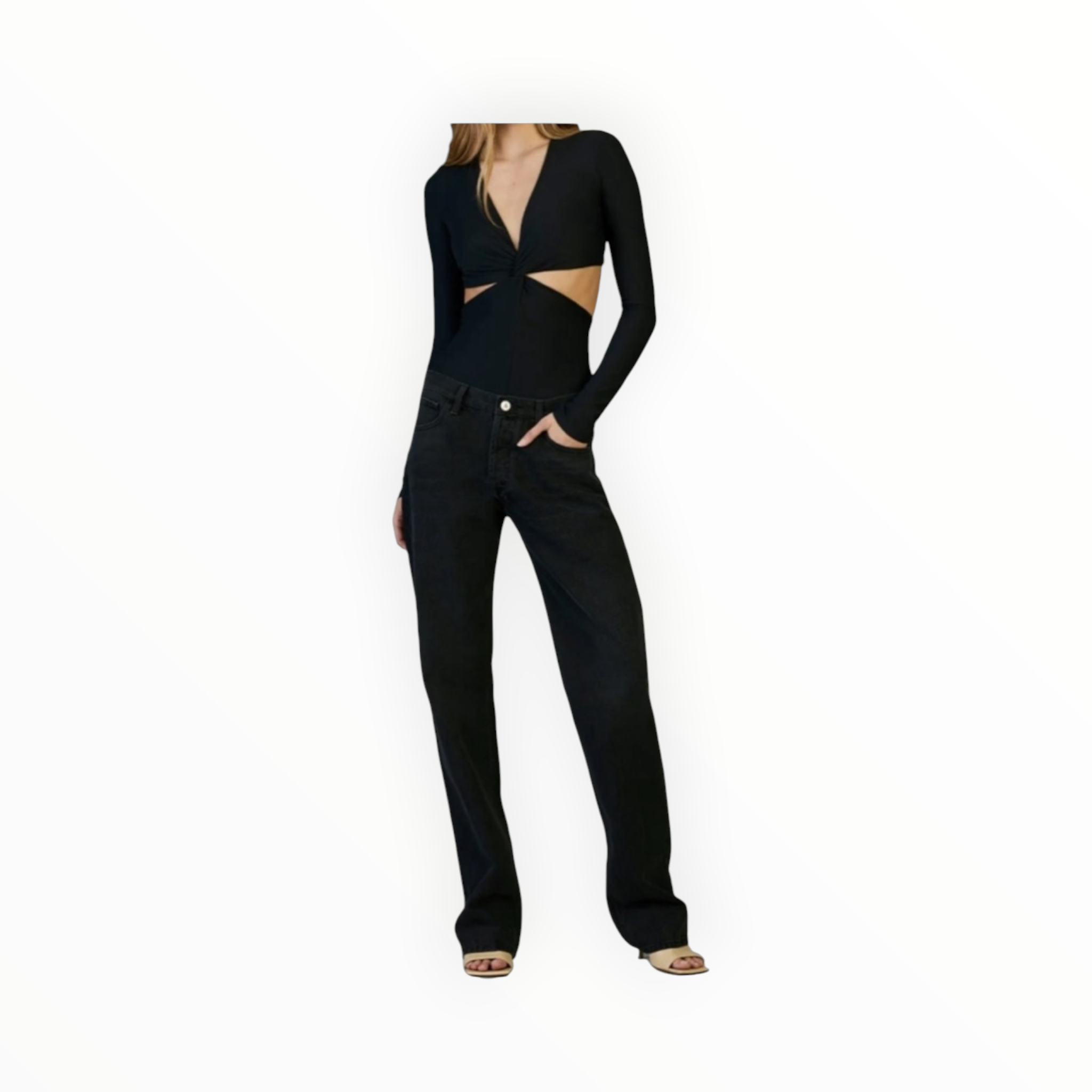 ALIX Lance Thong Bodysuit - Black