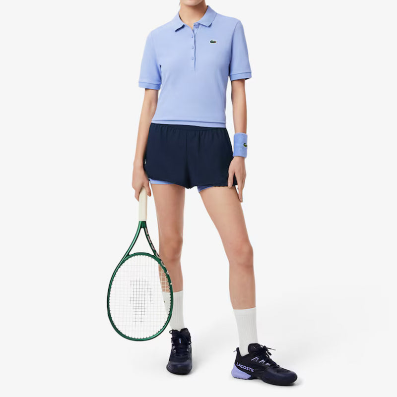 Lacoste Pleated Lined Tennis Shorts - Marine