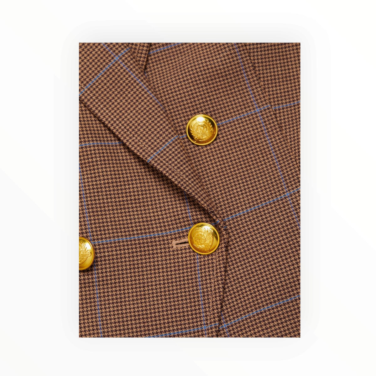 A.L.C. Chelsea Plaid Double-Breasted Blazer - Chestnut Multi