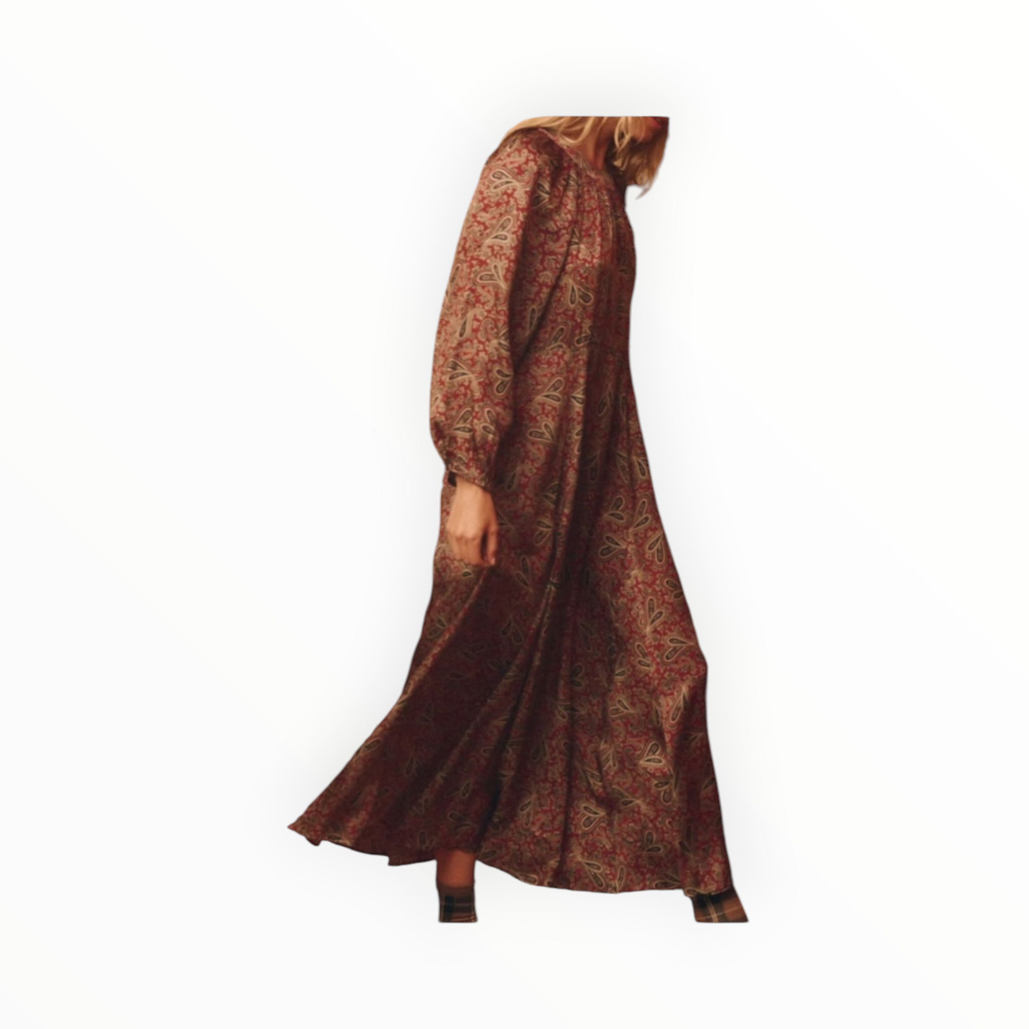 The Great. The Naples Dress - Festive Paisley