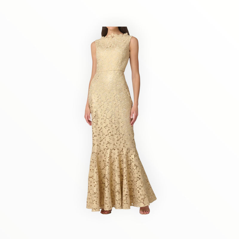 Shoshanna Midnight Reese Dress - Gold