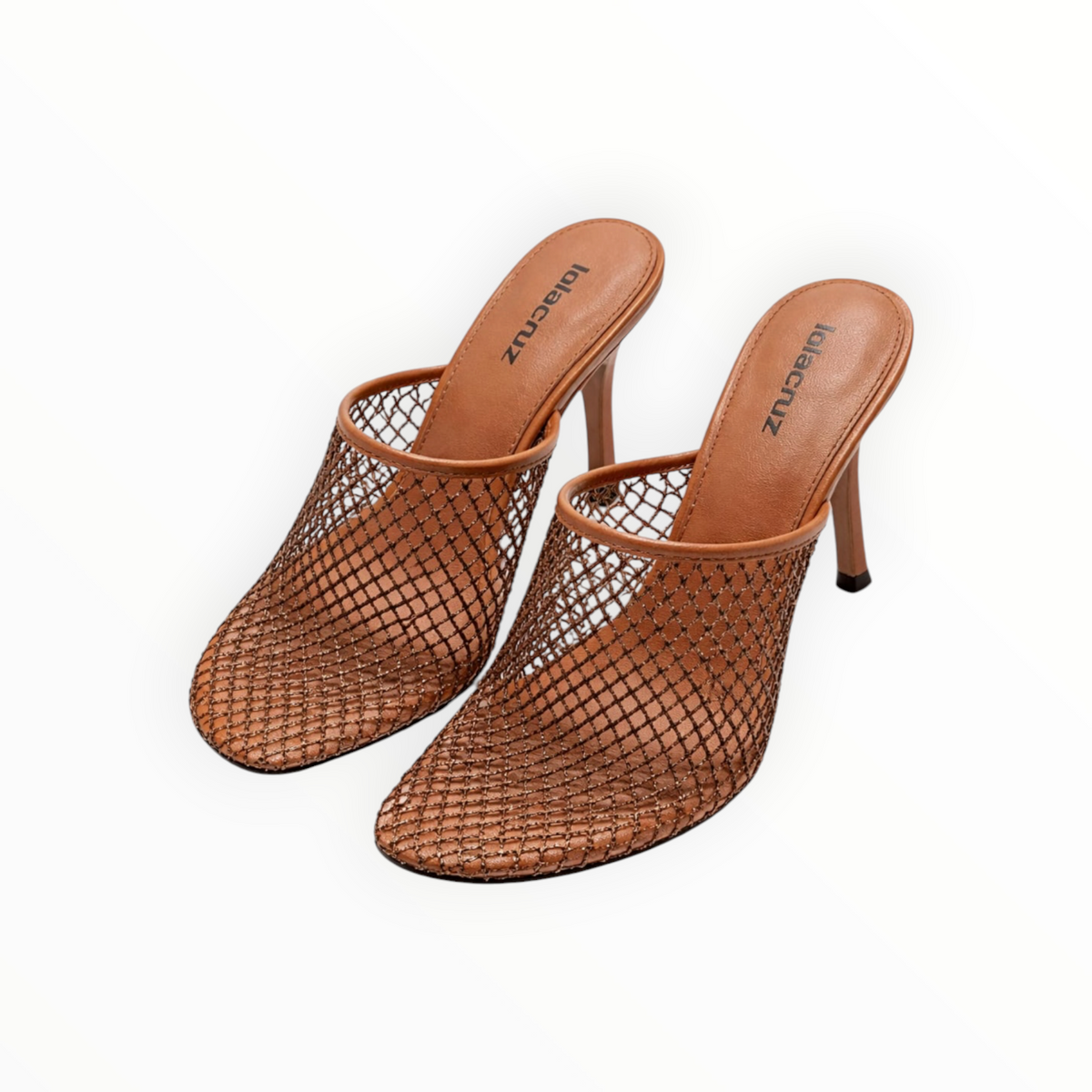 Lola Cruz Ruby Mule 85 - Terracotta