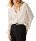 ba&sh Betsey Chain Trim Shirt - Off White