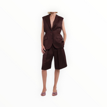TELA Single-Breasted Vest - Plum