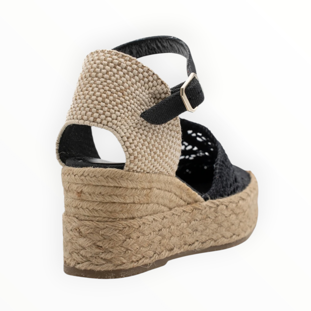 Palomitas By Paloma Barceló Kleo Tejido Crochet Sandal - Black