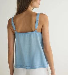 Bella Dahl Button Front Cami - Light Riviera Wash