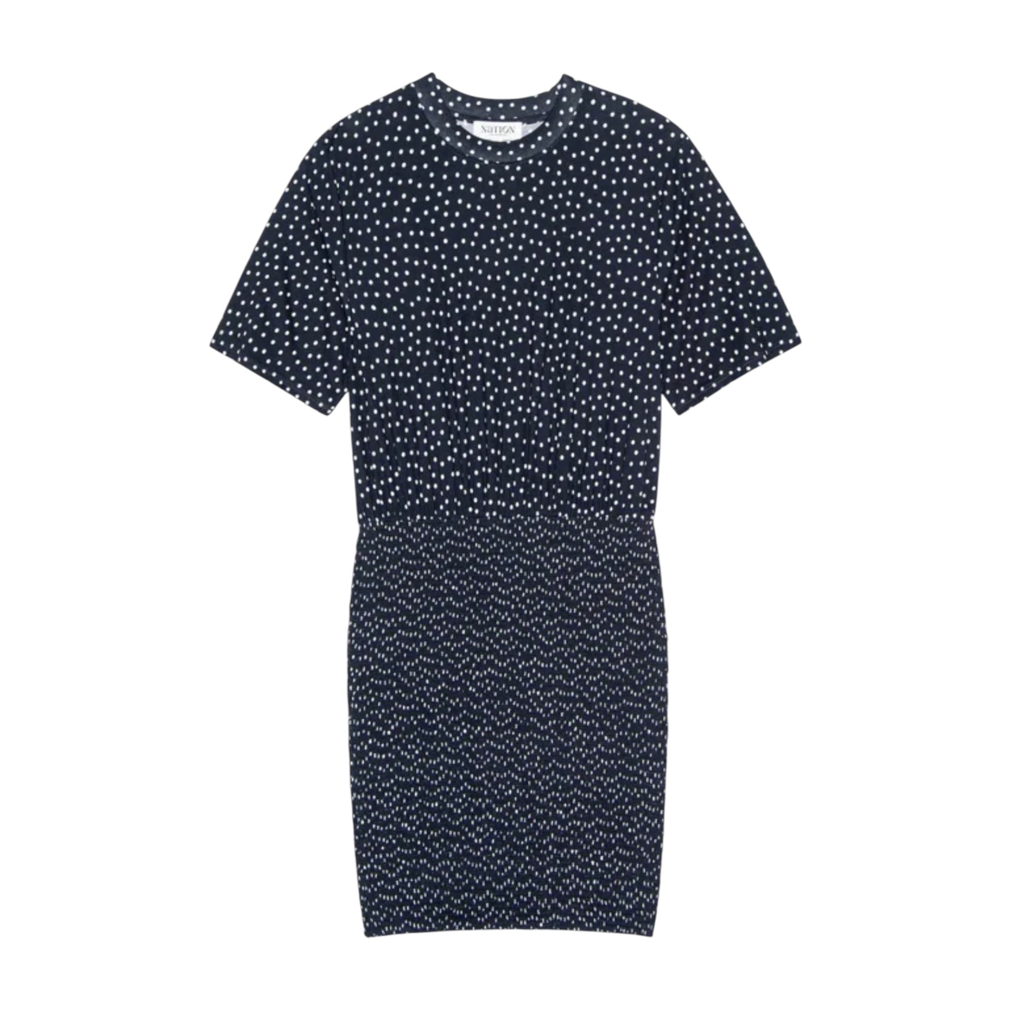 Nation Ltd Bess T-Shirt Dress - Cabana Polka Dot