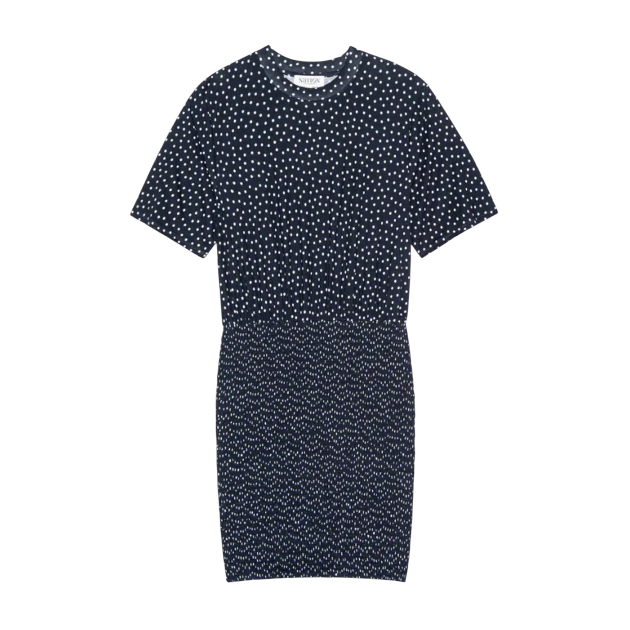 Nation Ltd Bess T-Shirt Dress - Cabana Polka Dot