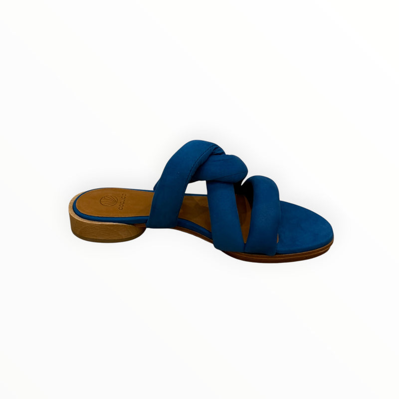 Coclico Everly Leather Sandal - Blue Mist