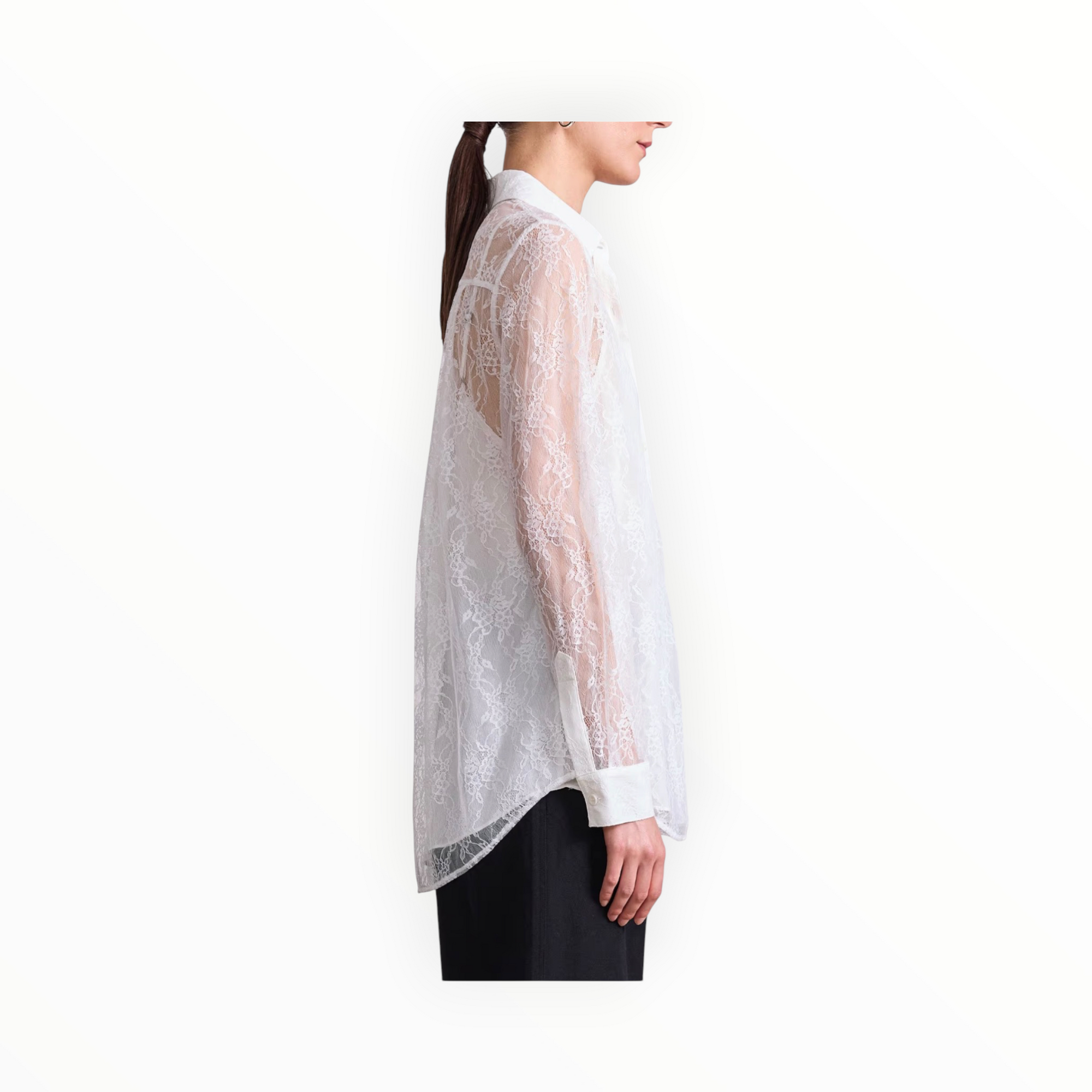 Apiece Apart Alva Button Up Blouse - Cream