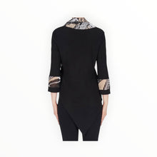Joseph Ribkoff Tunic - Black/Beige