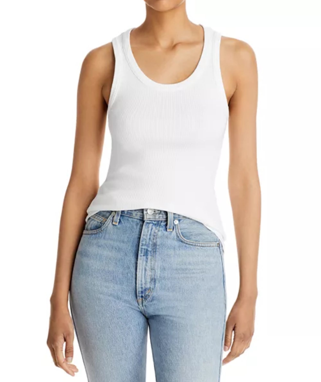 AGOLDE Poppy Tank - White