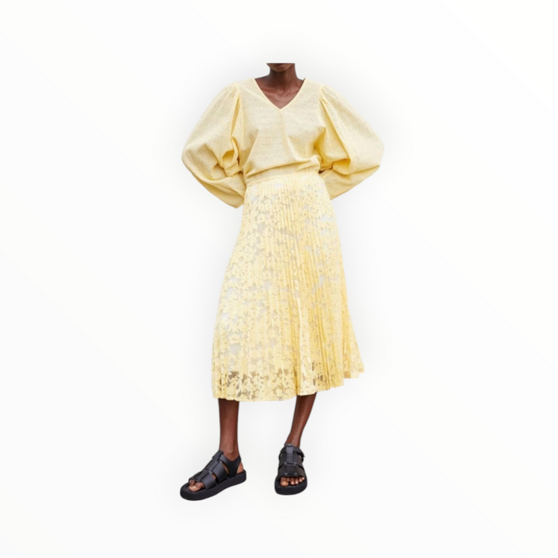 By Malene Birger Lavana Midi Skirt - Vanilla