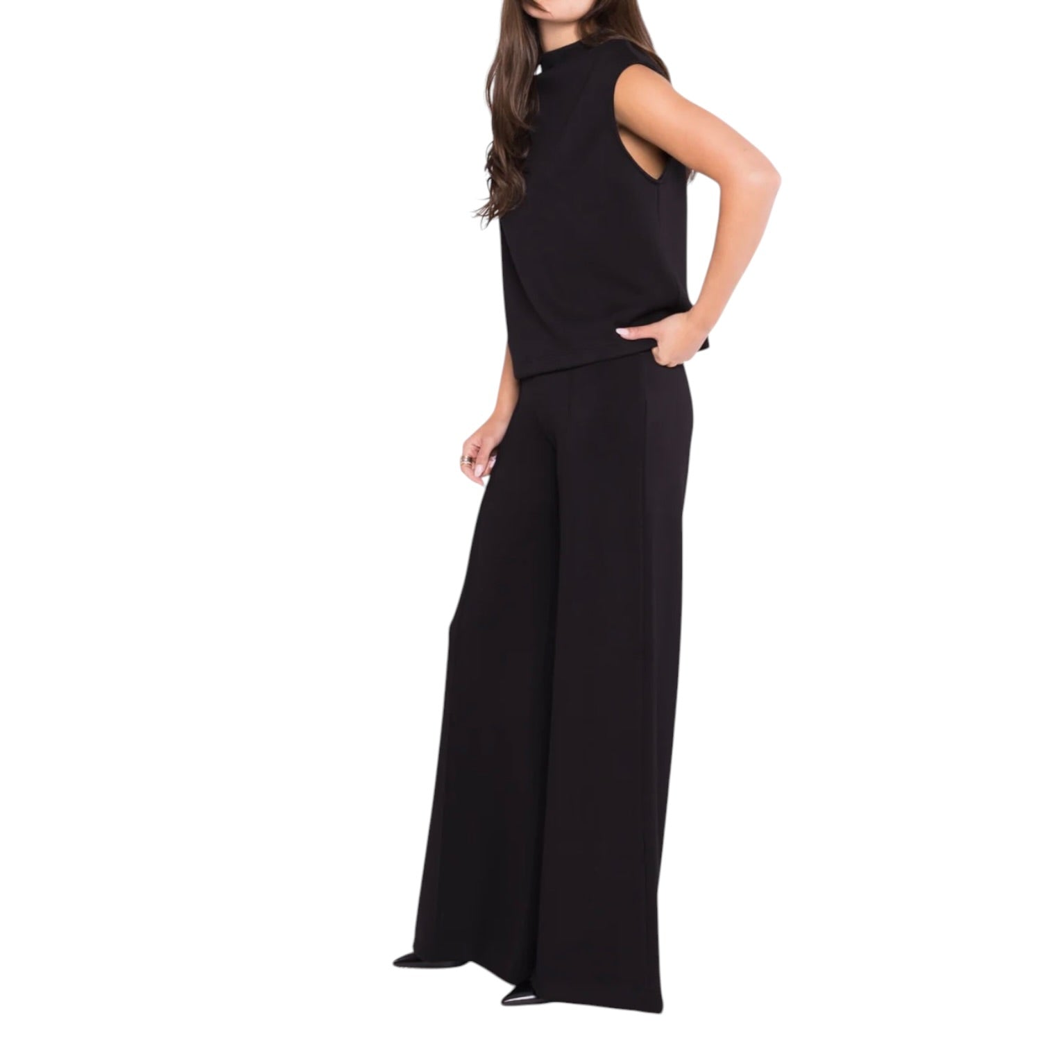 Ripley Rader Scuba Wide Leg Pant - Black