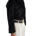 Lamarque Rowdie Faux Fur Jacket - Black