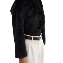 Lamarque Rowdie Faux Fur Jacket - Black