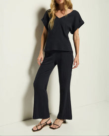 Nation Ltd Justine Knit Pant - Navy Night Sky