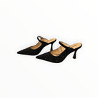Lola Cruz Opera Crystal Embellished Pump - Black