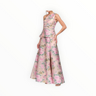 JS Collections Mia One Shoulder Gown - Blush Multi