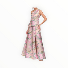 JS Collections Mia One Shoulder Gown - Blush Multi