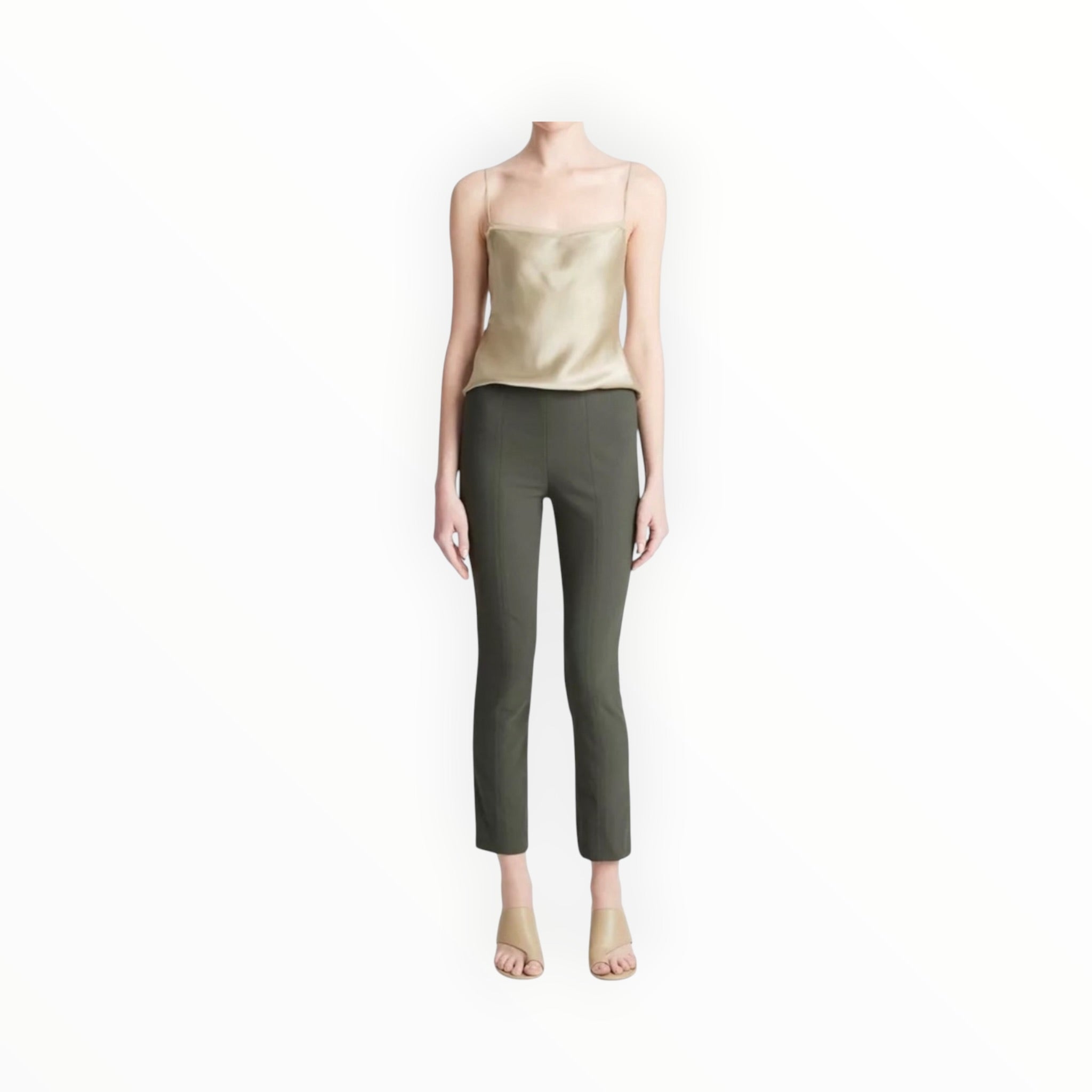 Vince Italian Stitch Front Seam Legging - Night Pine