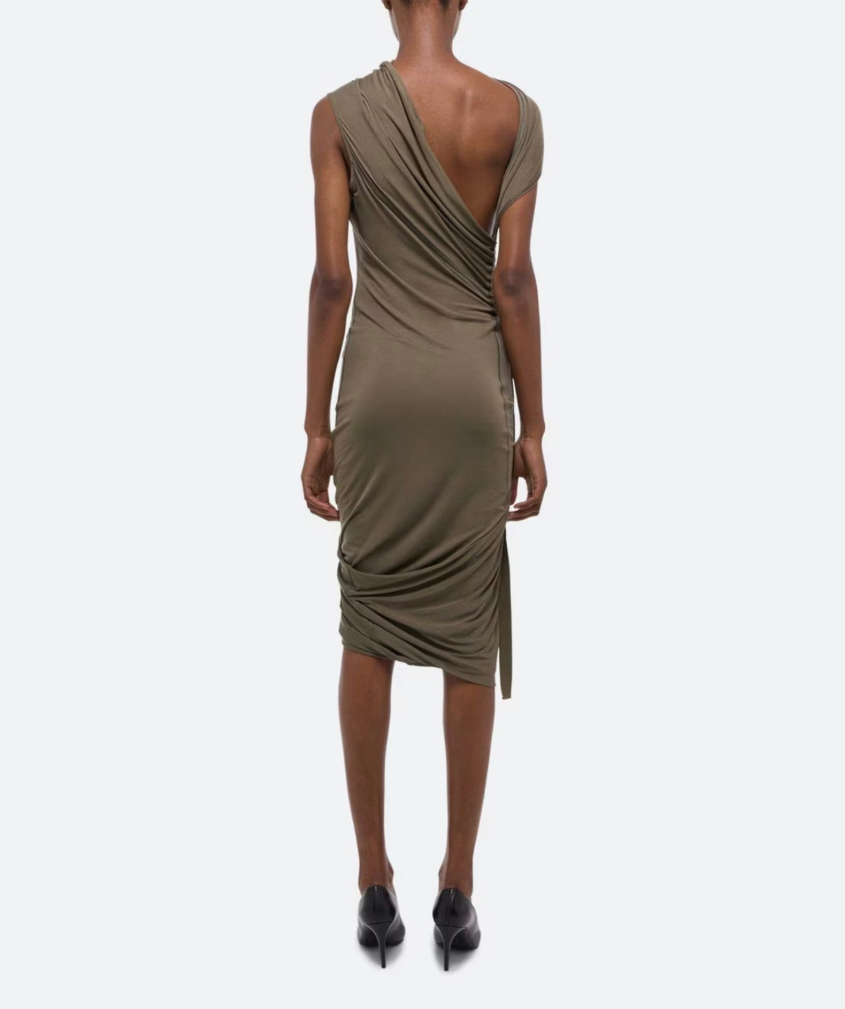 Helmut Lang Sleeveless Wind Dress - Olive