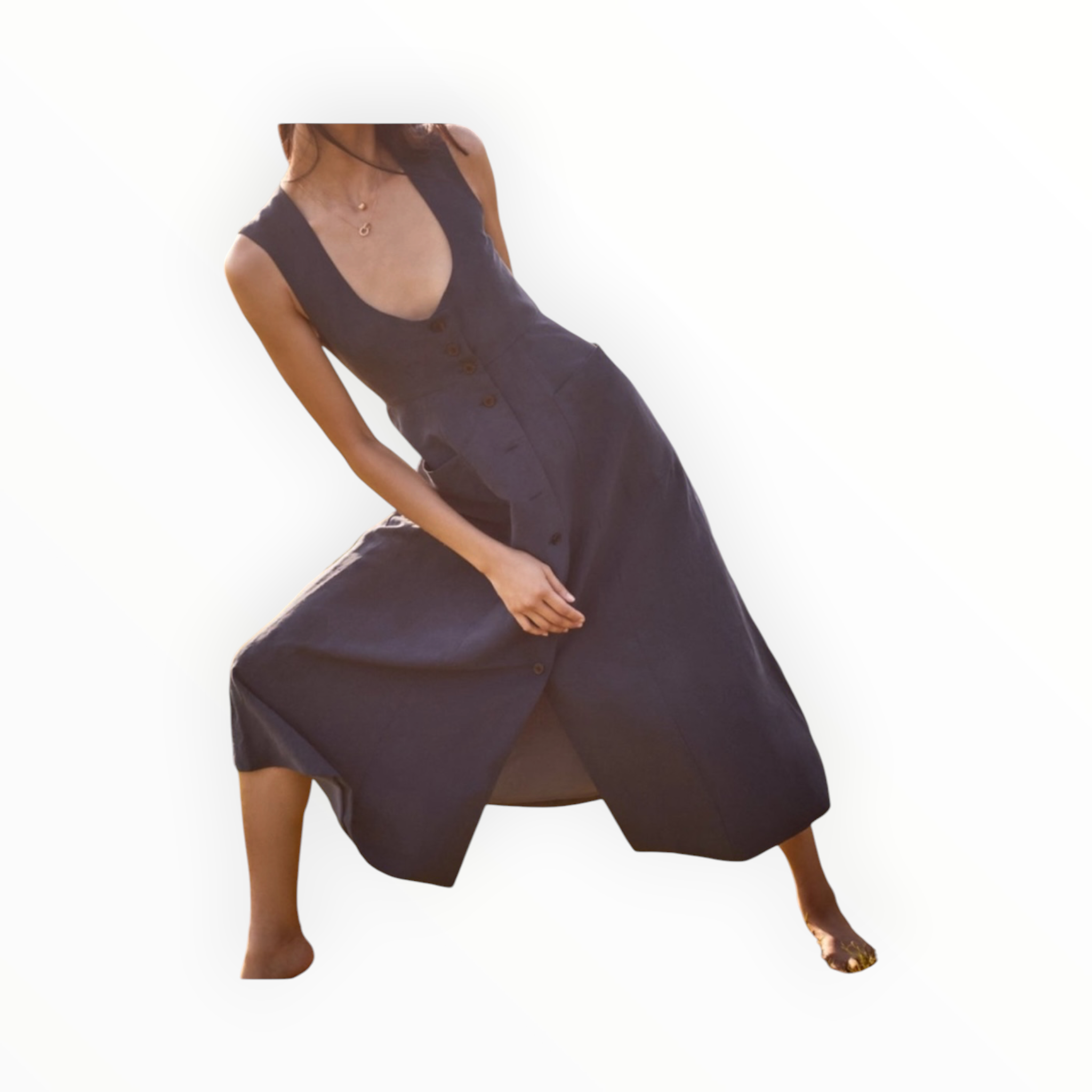 Black Iris Lottie Dress - Navy