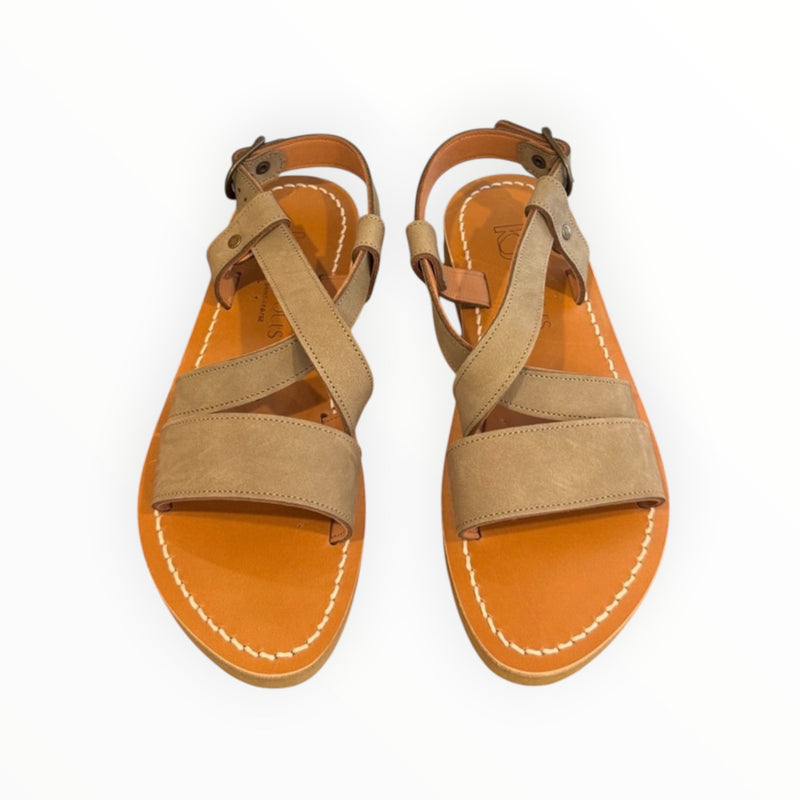 K.Jacques Corentin Khaki Nubuk Sandal