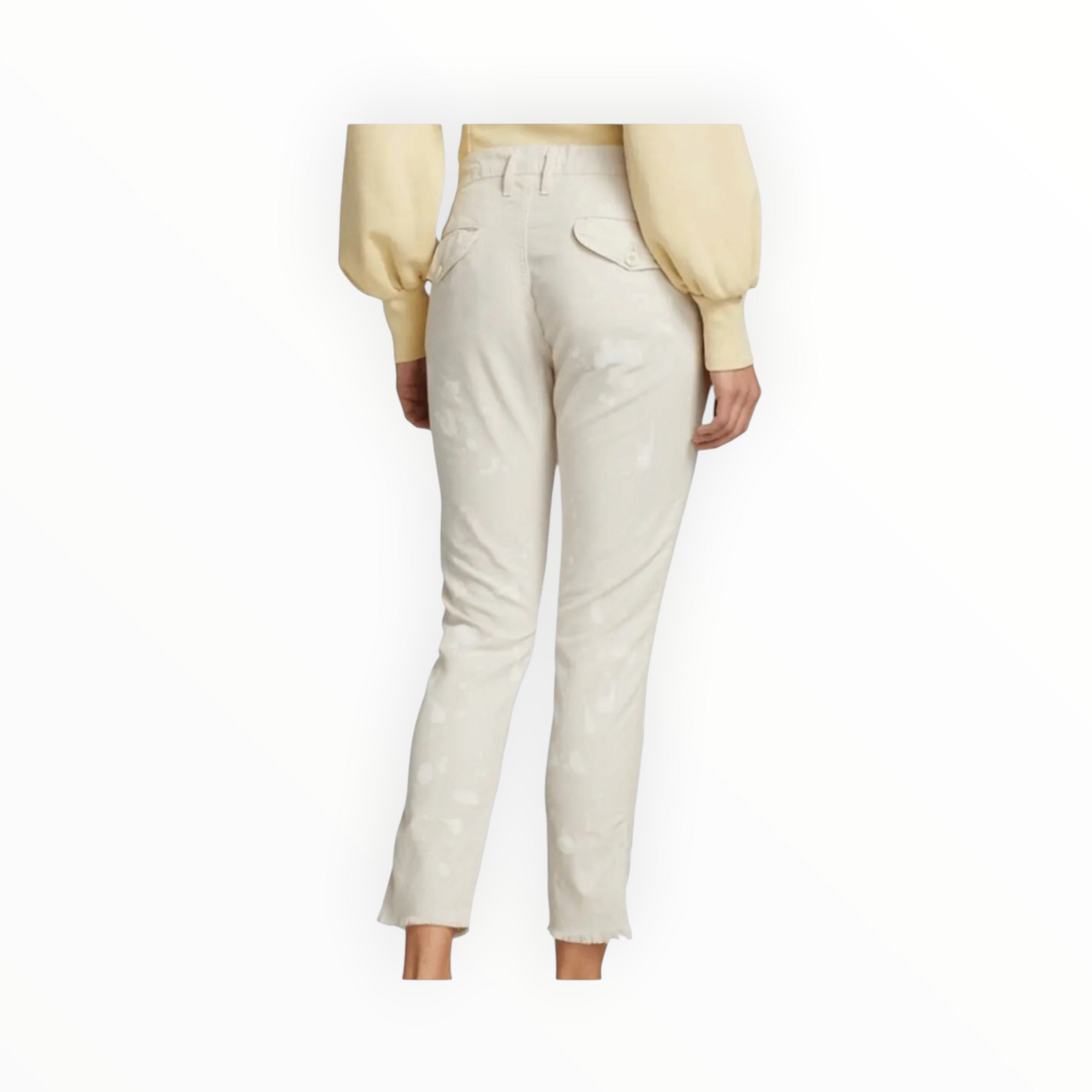 NSF Tashi Low Rise Paint Splatter Trousers