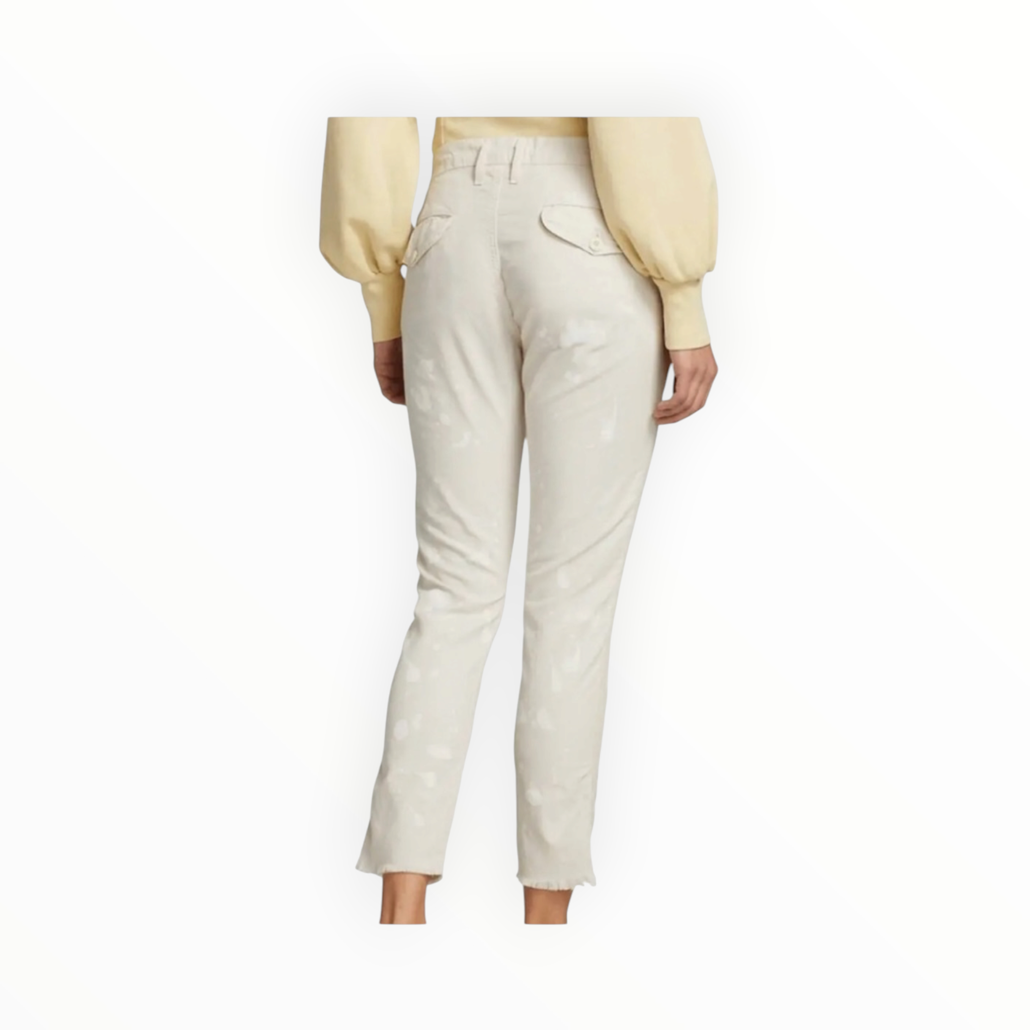 NSF Tashi Low Rise Paint Splatter Trousers