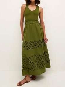 Marie Oliver Draper Skirt - Pesto
