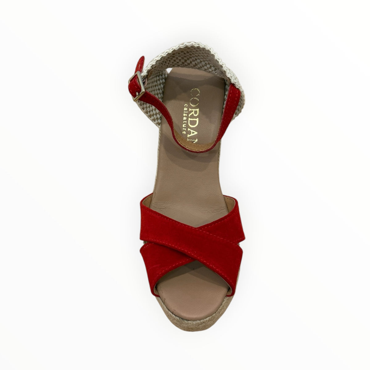 Cordani Everly Wedge - Red Suede